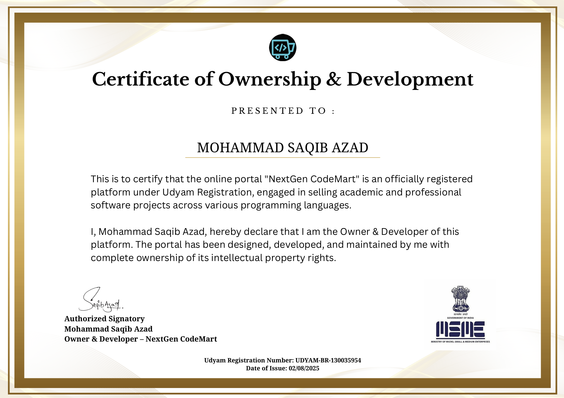 NextGen CodeMart Projects